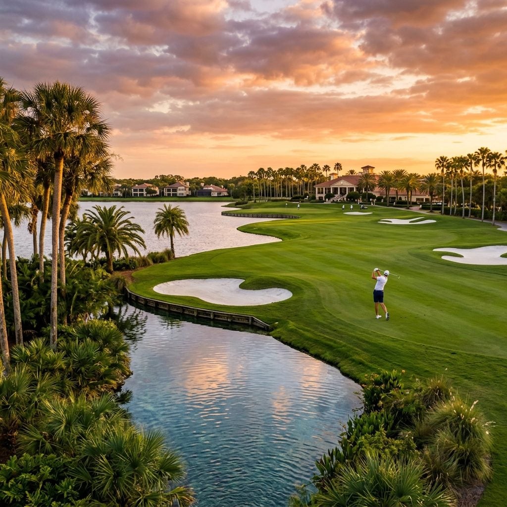 Miami, Florida scenic golf course landscape