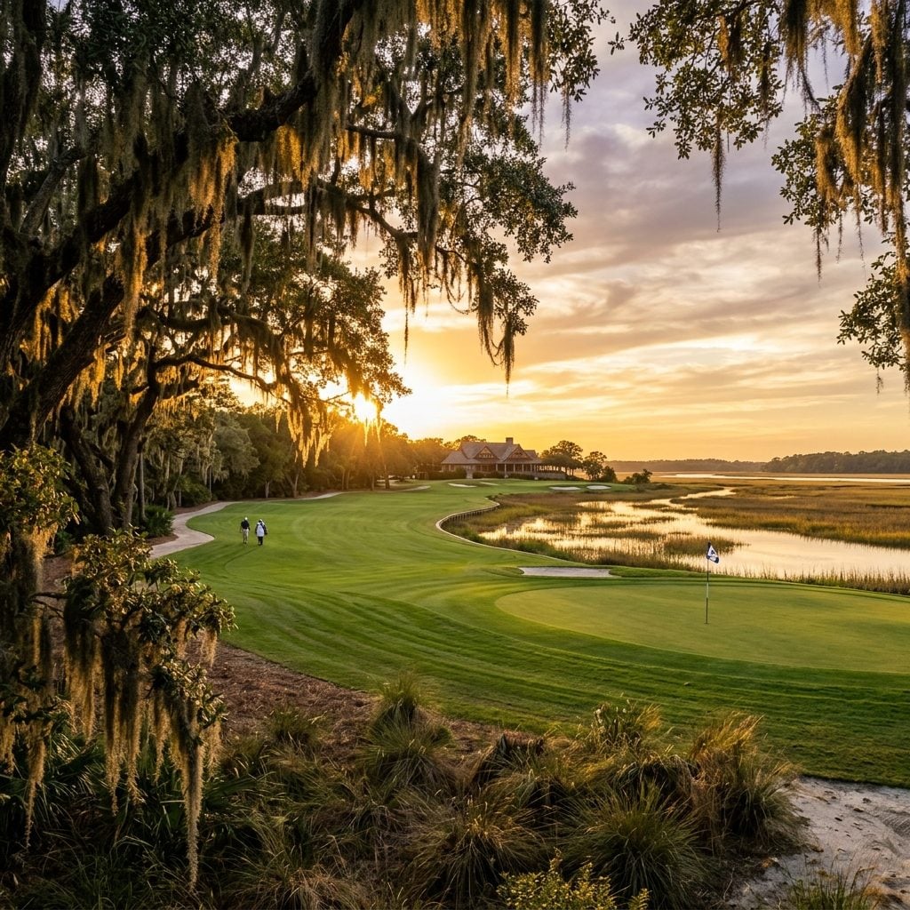 Ninety Six, South Carolina scenic golf course landscape
