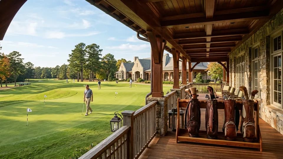 Clubhouse pro shop veranda